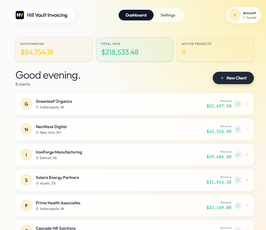 Invoice Manager Preview